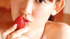 Woman Japan god Japanese faces fruits asians brunettes models 