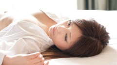 Woman Japan Japanese Asia asians brunettes models lying down 