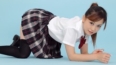 Woman Japan Japanese Asia asians brunettes school uniforms 