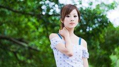 Woman Japan Japanese asians brown eyes