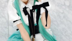 Woman Japanese Alice emo Chinese asians cosplay striped legwear