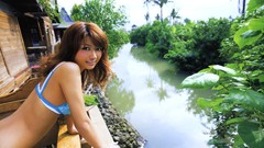 Woman Japanese asians idol lingerie brunettes tropical models 