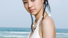 Woman Japanese asians idol models black hair bikini teen 