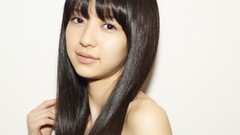Woman Japanese asians idol models black hair Simple Background 