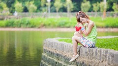 Woman Japanese asians models