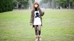 Woman Japanese asians models Mikako Zhang Kaijie