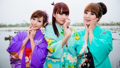 Woman Japanese asians models Mikako Zhang Kaijie