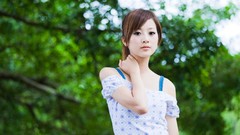 Woman Japanese asians models Mikako Zhang Kaijie