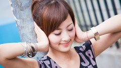 Woman Japanese asians models Mikako Zhang Kaijie