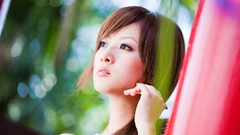 Woman Japanese asians models Mikako Zhang Kaijie