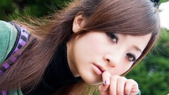 Woman Japanese asians models Mikako Zhang Kaijie