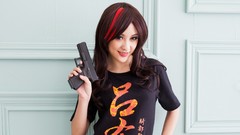 Woman Japanese asians models Taiwanese