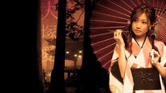 Woman Japanese asians Umbrellas