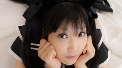 Woman Japanese beds asians models lying down kooh cosplay 