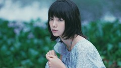 Woman Japanese Celebrity Actress asians short hair bangs black 