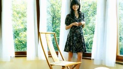 Woman Japanese Celebrity Actress asians smiling bangs black 