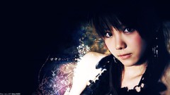 Woman Japanese Celebrity asians singers bangs black hair Reina 