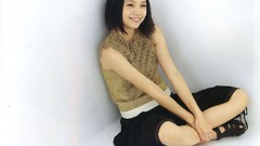Woman Japanese Celebrity sitting Actress asians smiling short 