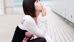 Woman Japanese Chinese asians corset artwork