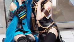 Woman Japanese Chinese asians hatsune miku artwork