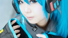 Woman Japanese Chinese asians hatsune miku artwork