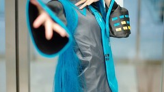 Woman Japanese Chinese asians hatsune miku cosplay artwork