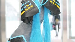 Woman Japanese Chinese asians hatsune miku vocaloid cosplay 