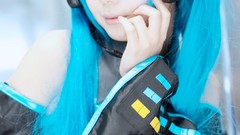 Woman Japanese Chinese asians hatsune miku vocaloid cosplay 