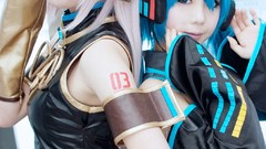 Woman Japanese Chinese asians hatsune miku vocaloid megurine 
