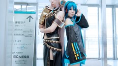 Woman Japanese Chinese asians hatsune miku vocaloid megurine 