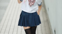 Woman Japanese Chinese asians school uniforms artwork