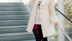 Woman Japanese Chinese asians stairways