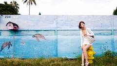 Woman Japanese faces asians brunettes models