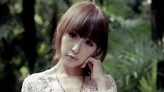 Woman Japanese faces outdoors asians brunettes white top