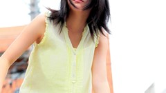 Woman Japanese happy asians tablet smiling teen asian girls