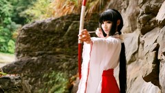 Woman Japanese inuyasha miko