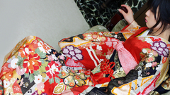 Woman Japanese kimono asians