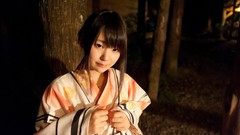 Woman Japanese kimono asians bangs models Tsuna Japanese clothes