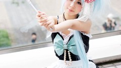 Woman Japanese magician Chinese asians artwork original 