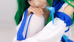 Woman Japanese models kochiya sanae touhou Lenfried