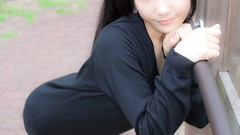 Woman Japanese models pangya kooh cosplay striped legwear 