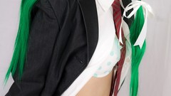 Woman Japanese tie asians lingerie school uniforms models 