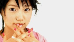 Woman Japanese white background Celebrity asians short hair 