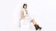 Woman Japanese white background hats Celebrity Actress asians 