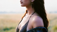 Woman jeans asians idol models bikini Leah Dizon