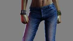 Woman jeans black people