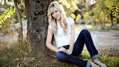 Woman jeans blondes girls in nature Taylor McCutchan