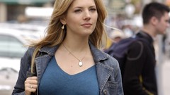 Woman jeans blondes gray eyes katheryn winnick denim clothing