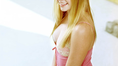 Woman jeans blondes smiling Melissa Joan Hart