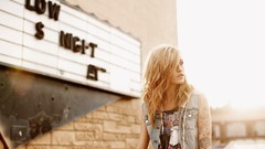 Woman jeans blondes tattoos piercings Lauren Taylor McCutchan